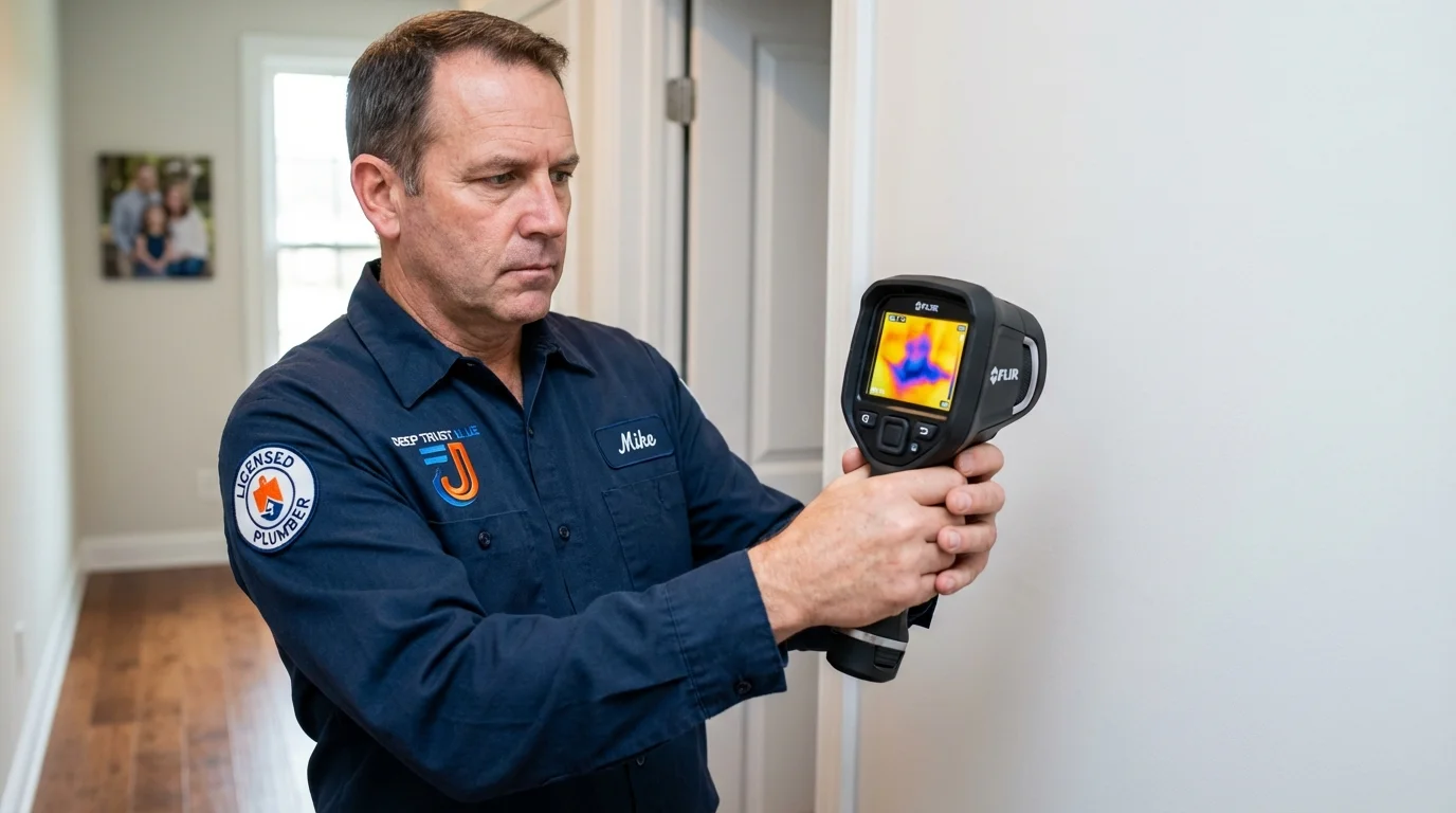 Thermal imaging leak detection by Johns Plumbing LLC in Rayville